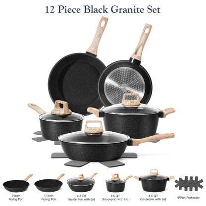 Granite Induction Cookware Set